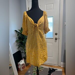 Mimi Chica Yellow Floral Mini Dress